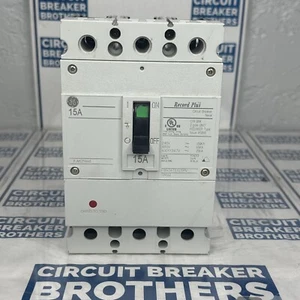 GE FBN36TE015RV 15 Amp 600 Vac 3 Pole Circuit Breaker-Warranty (Ship Same Day) - Picture 1 of 5