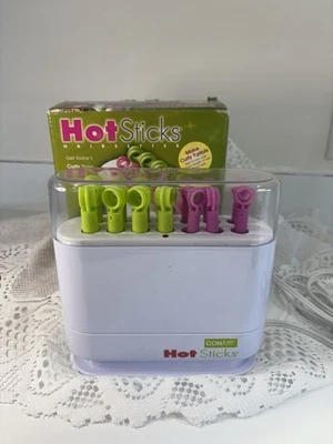 CONAIR Hot палочки кудрявые волосы сеттер 14 гибкие ролики бигуди розовый зеленый работает - Изображение 1 из 4