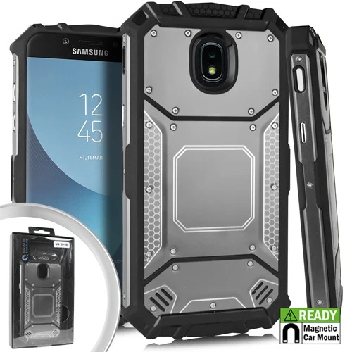 "GSA Screw Metal Case for Samsung Galaxy J3 (2018) - Gray Black" - Image 1 of 1