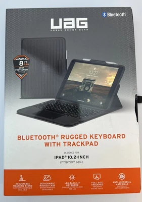 Funda con Teclado Resistente Bluetooth UAG con Trackpad para iPad 10.2" 7ª 8ª 9ª Generación  Foto 1 de 2