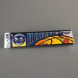 Vintage New Unused Charolette Hornets NBA Bumper Sticker 3 x 11 Inches Wincraft - Picture 1 of 6