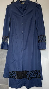 Ayse Melek Tasarim Blue Button Up Dress With Matching Wide Leg Trousers  Size 40 - Picture 1 of 7