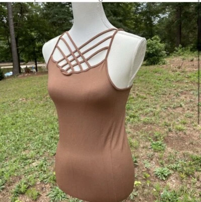 Women's Long Camisole Tank Tops Top Layering Casual Basic Cami Plain One Size - Image 1 of 3