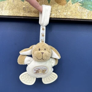 Tesco Hugging Friends Bunny Rabbit Teether Small Soft Toy Cream 2005 05 6” tall - Picture 1 of 8