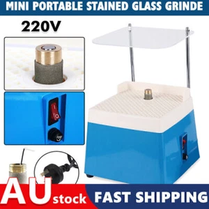 Portable Stained Glass Grinder w/Bracket Diamond Automatic Art Grinding Tools AU - Picture 1 of 12