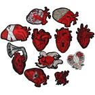 11PCS Organ Heart Anatomical Heart  Repair Patch Jeans Ironing  Clothes