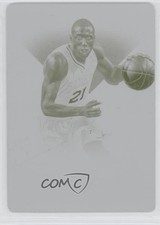 2013-14 National Treasures Material Printing Plate Yellow 1/1 Thaddeus Young 0f8