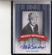 2011 LEAF POP CENTURY MIKE CONNORS AWARD #4/5 "DIED JAN 26 2017 AUTOGRAPH