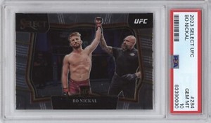 BO NICKAL PSA 10 2023 PANINI SELECT UFC #284 ROOKIE OCTAGONSIDE RC 0030