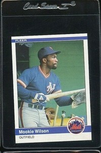 1984 FLEER #603 MOOKIE WILSON NEW YORK METS 
