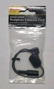 Radio Shack 1/8” Volume Control Stereo Headphone Extension Cord - Picture 1 of 2