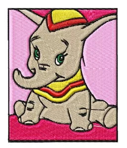 MACCHINA RICAMO DISEGNI USB - DISNEY'S DUMBO DESIGNS 4X4 5X7 ELEFANTE CARTONE ANIMATO - Foto 1 di 4