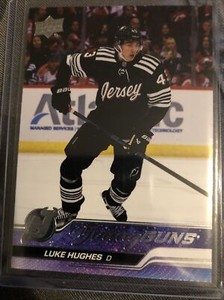 2023-24 Upper Deck Series 1 Young Guns Card # 248 Luke Hughes New Jersey Devils