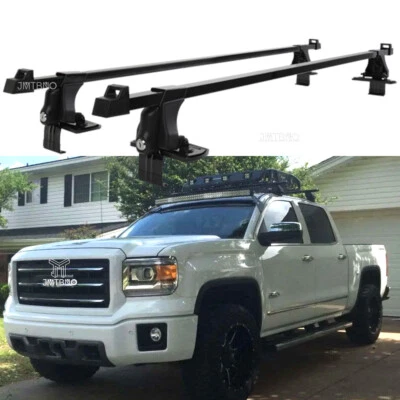 Barras transversales de techo negras para GMC Sierra 1500 2500 54" portaequipajes de carga EE. UU. Foto 1 de 4