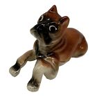 Vintage  Japan Ceramic Boxer Dog Salt or Pepper Shaker Figurine