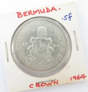 High Grade 1964 Bermuda Crown .500 Silver - Picture 1 of 2