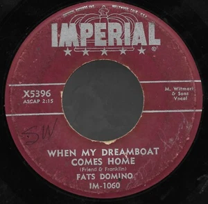 When My Dreamboat Comes Home, So Long * von Fats Domino (7", 1956, Imperial) sehr guter Zustand - Bild 1 von 2