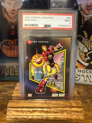 1992 MARVEL UNIVERSE IMPEL IRON MAN #62 MINT PSA 9 - Image 1 of 2