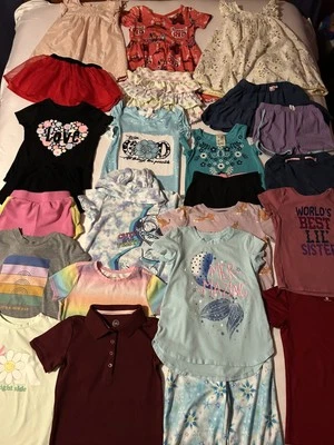 Niñas Tallas 4, 4/5 y Tallas 4T, Lote De 24 Ropa Primavera O Verano Foto 1 de 4