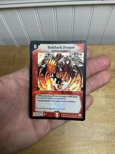 Duel Masters DM-01 Bolshack Dragon - MP / HP Creasing WOTC Base Set Holo - Picture 1 of 7