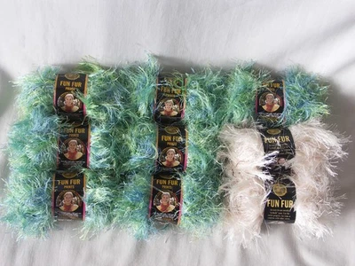 Lote de 9 divertidos estampados de pieles de hilo marca León cítricos 207 y marfil 98 mismo lote pestañas Foto 1 de 4