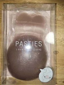 ¡NUEVO EN PAQUETE! FOREVER 21 Marrón Oscuro CONEJITO Silicona Pezón Cubiertas Pasteles Reutilizables - Imagen 1 de 2
