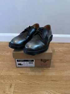 Supreme x Dr Martens 1461 3-Eye Shoe Size - Black - UK 10 US 11 EU 45 - Picture 1 of 6