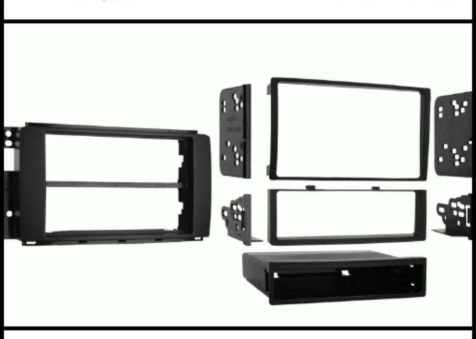 Kit de moldura de montaje en tablero de instalación de radio estéreo para automóvil para Smart Fortwo 2008 2009 2010 Foto 1 de 1