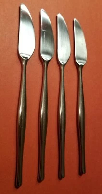 4 件 Lauffer DESIGN 3 18-8 不锈钢现代纯色晚餐刀 8 1/4 英寸日本毛巾 — 第 1/4 张图片