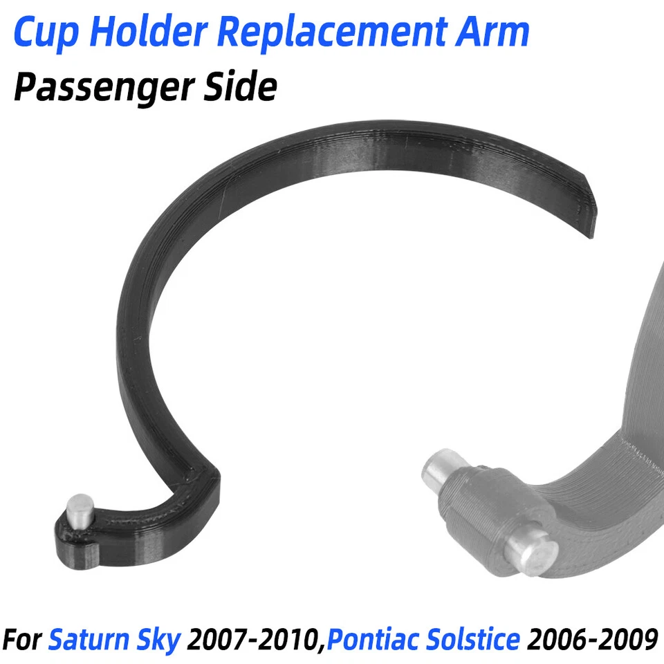 Pass Side Cup Holder Replacement Arm For 07-10 Saturn Sky,06-09 Pontiac Solstice - Imagem 1 de 4