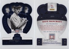 2015 Panini Cooperstown HOF Crown Royale Blue /25 Dave Bancroft #22 HOF