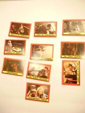 ten 1984 Topps Chewing Gum Indiana Jones collector cards