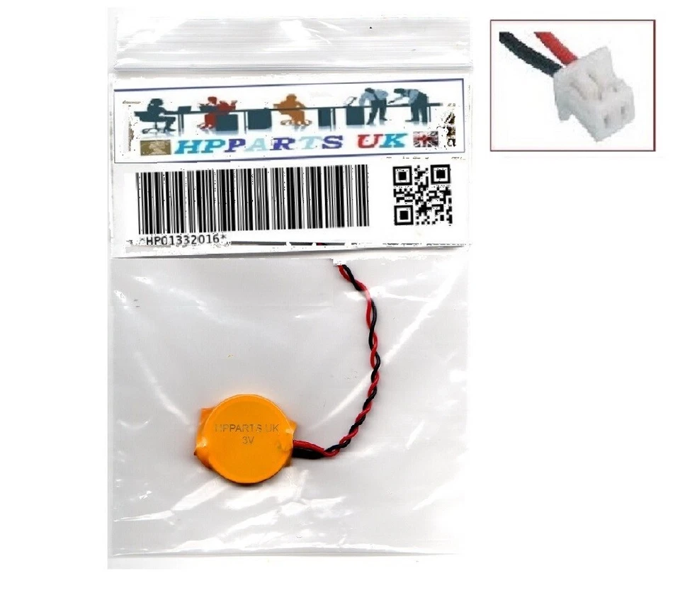 NEW 2 PIN CMOS BATTERY FOR DELL INSPIRON 9100 9200 9300 9400 BATTERY BATERÍA - Image 1 of 1