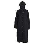5X(Fashion Eva Raincoat  Raincoat Transparent Camping  Raincoat Black N6L5)8009