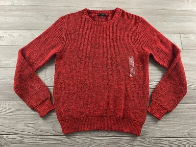 Suéter Pullover INC International Concepts Page Para Hombre Cuello Redondo, Rojo Mediano Foto 1 de 4