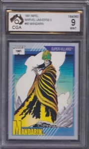 1991 Impel Marvel Universe II #60 Mandarin - CGA 9 MINT - Picture 1 of 3