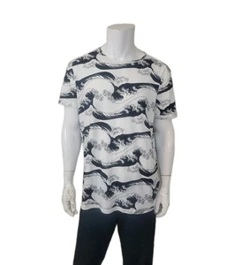 NWT Hugo Boss Tilius 1 Wave Print Black White Graphic T Shirt Men's Size XXL - Picture 1 of 7
