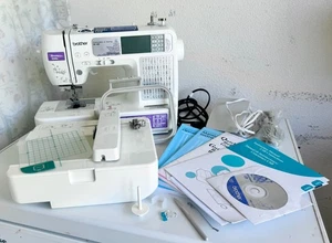 Máquina de coser y bordar computarizada Brother SE-400 + accesorios - Imagen 1 de 13