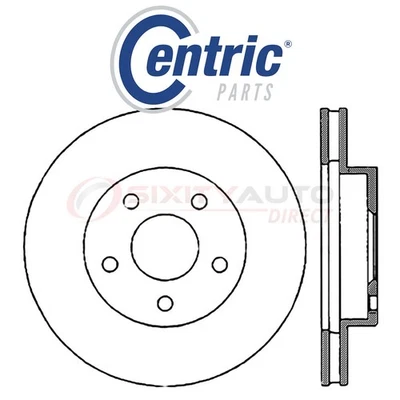 Centric C-TEK Disc Brake Rotor for 1988-1990 Oldsmobile Cutlass Calais 2.3L it - Image 1 of 4