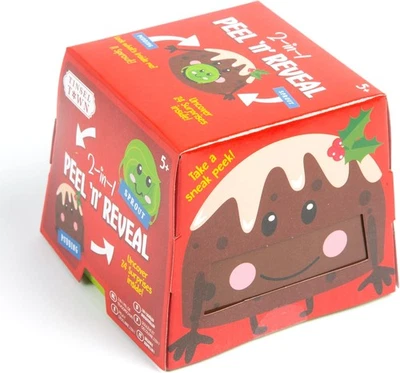 TINSEL TOWN Peel N Reveal Christmas Pudding To Sprout Pass The Parcel Advent Calendar Game