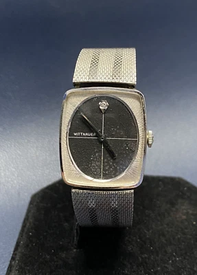 Reloj Mecánico Vintage Museo Wittnauer Esfera Diamante 10K RGP - Funciona Foto 1 de 4