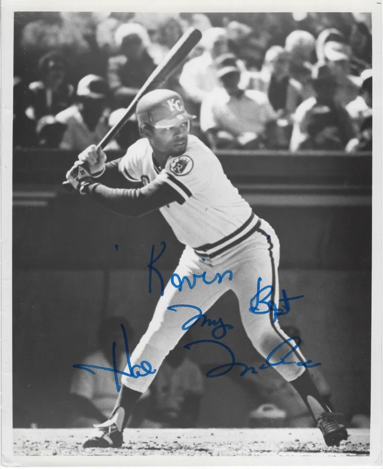 Hal McRae Autographed Signed 8x10 Photo - MLB Royals Reds Devil Rays - w/COA - Изображение 1 из 1
