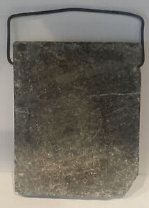 Vintage 10” x 8” Soapstone Foot Warmer with Steel Handle