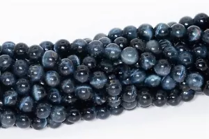 4MM Genuine Natural Blue Tiger Eye Beads Grade AAA Round Gemstone Loose Beads - Picture 1 of 4