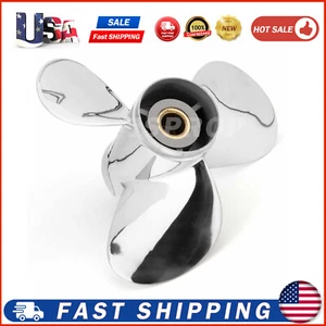 10 3/8x14 Stainless Steel Propeller For Mercury Outboard 25-70HP 48-855860A46 RH - Picture 1 of 7