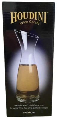 Jarra de vino de cristal Metrokane Houdini 35 oz jarra de cristal soplado a mano Foto 1 de 2