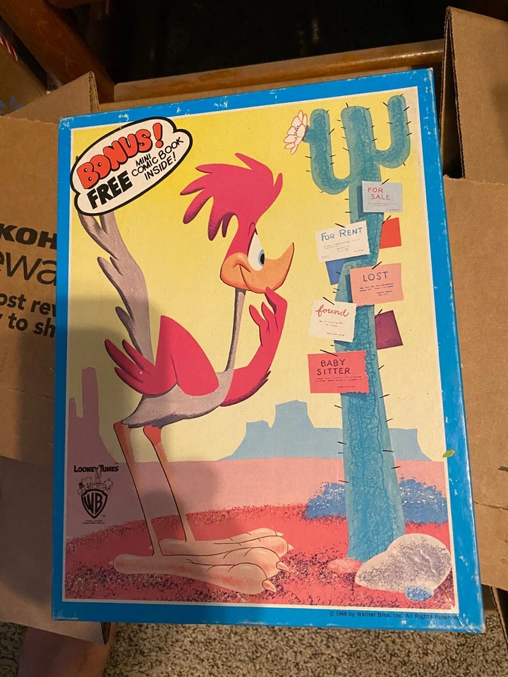 Rompecabezas Road Runner Whitman vintage - sin cómic, 100 piezas, 1968 Foto 1 de 1