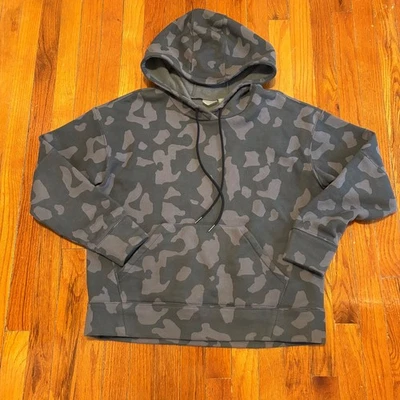 Sudadera con Capucha Zella Mujer Pequeña Cara Estampado Diario Color Gris Imán Camuflaje Pullover Foto 1 de 4