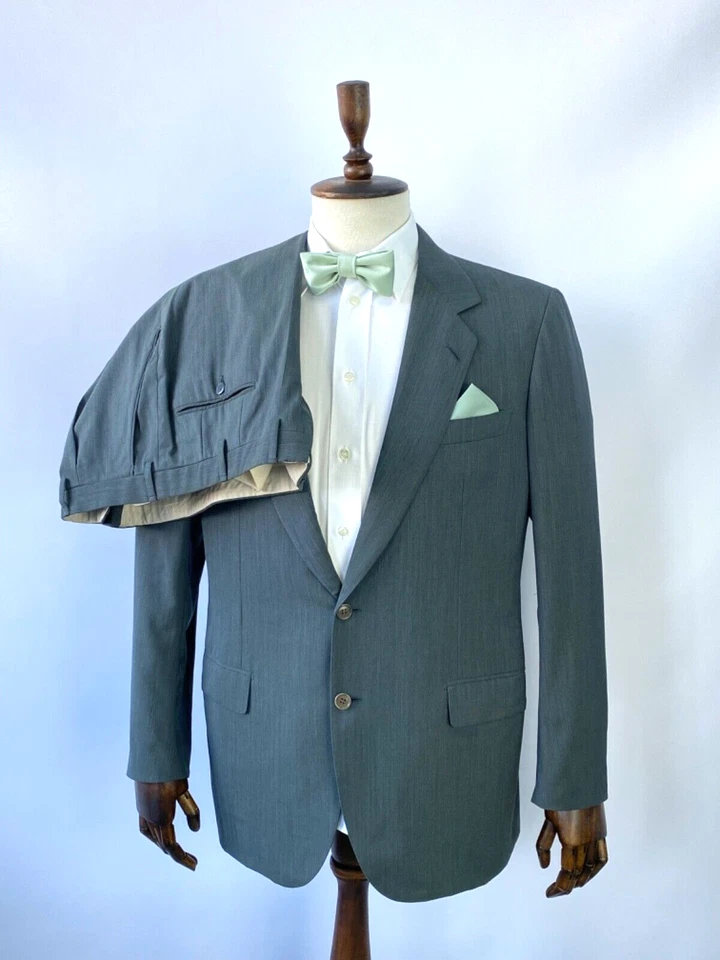 Para hombres BRIONI 2 Piezas Italiano Lujo Formal Traje Blazer Chaqueta Pantalones EU 53 UK 43 Foto 1 de 4