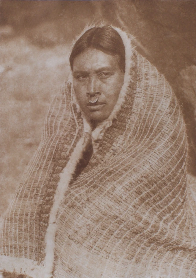  Edward S.Curtis Fotograbado A Nootka Belle Classic Gravure Company  Foto 1 de 2